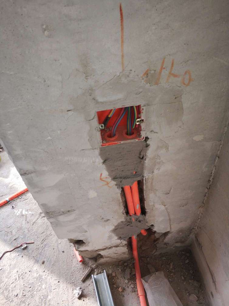 监理工地 北京和平里七区社区  今日检查项目: 本次为【水电隐蔽施工